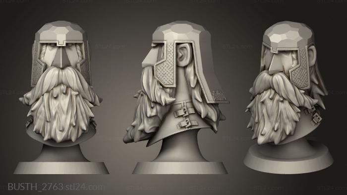 Busts of heroes and monsters (Dwarven Pawn, BUSTH_2763) 3D models for cnc