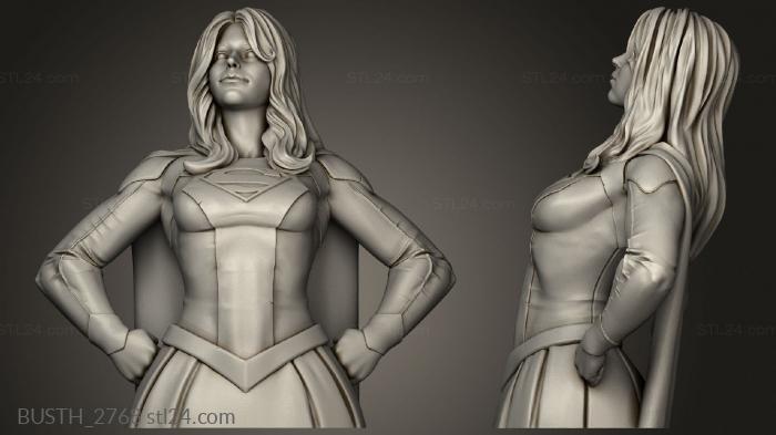 Busts of heroes and monsters (Eastman girl long convex, BUSTH_2768) 3D models for cnc