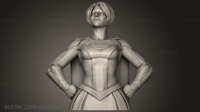 Busts of heroes and monsters (Eastman girl short concave, BUSTH_2769) 3D models for cnc