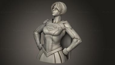 Busts of heroes and monsters (Eastman girl short concave, BUSTH_2769) 3D models for cnc