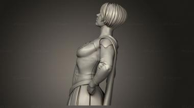 Busts of heroes and monsters (Eastman girl short concave, BUSTH_2769) 3D models for cnc