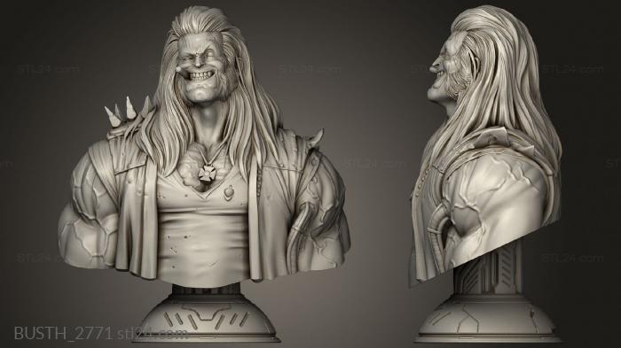 Busts of heroes and monsters (Eastman Lobo, BUSTH_2771) 3D models for cnc