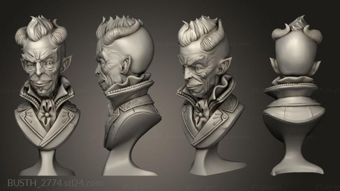 Busts of heroes and monsters (Eastman mr belz, BUSTH_2774) 3D models for cnc