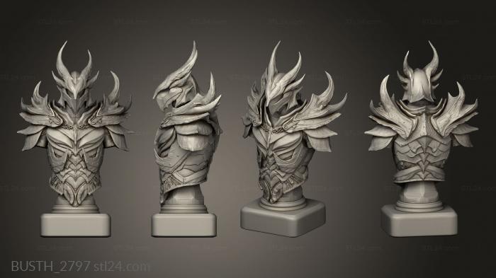 Busts of heroes and monsters (Elder Scrolls Skyrim Daedric, BUSTH_2797) 3D models for cnc