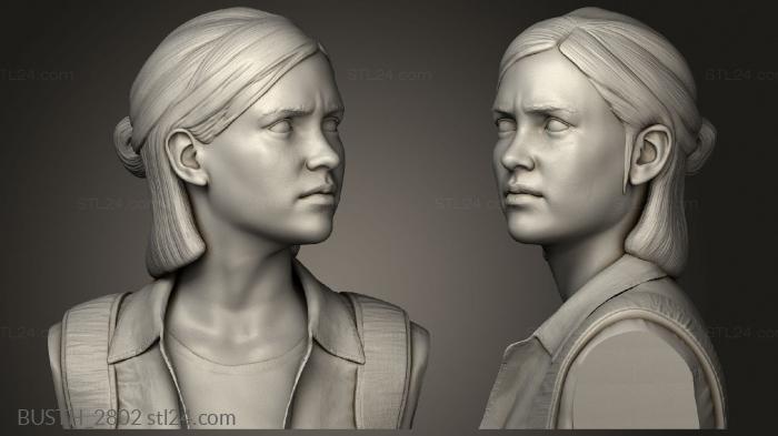 Busts of heroes and monsters (ellie stonestef the last ii, BUSTH_2802) 3D models for cnc
