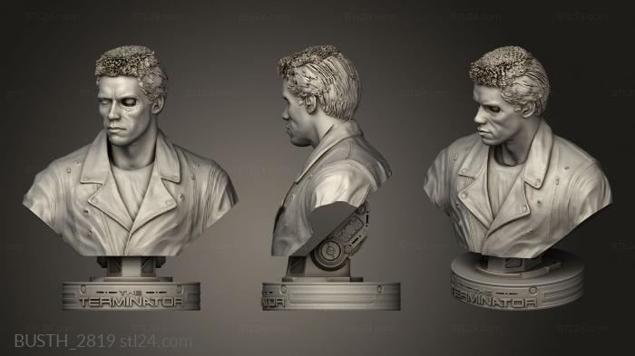 Busts of heroes and monsters (Exterminador do Futuro term, BUSTH_2819) 3D models for cnc