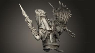 Busts of heroes and monsters (Fantasy Legendarium Dragons Lair Liars Lair Of Hala Faheem, BUSTH_2826) 3D models for cnc