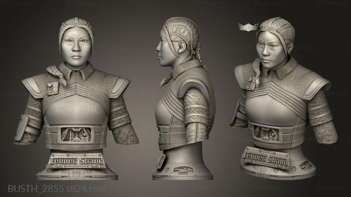 Busts of heroes and monsters (Fennec, BUSTH_2855) 3D models for cnc