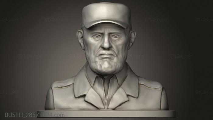 Busts of heroes and monsters (Fidel Castro gkhellas Castrogkhellas, BUSTH_2857) 3D models for cnc