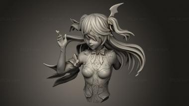 Busts of heroes and monsters (Fischl Azerama, BUSTH_2860) 3D models for cnc