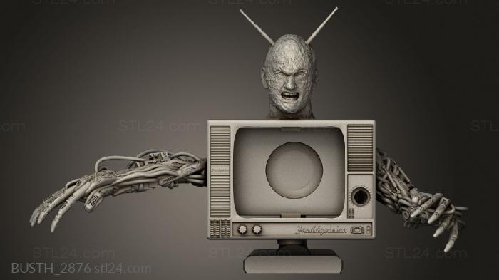 Busts of heroes and monsters (Freddy Vision Antenna, BUSTH_2876) 3D models for cnc