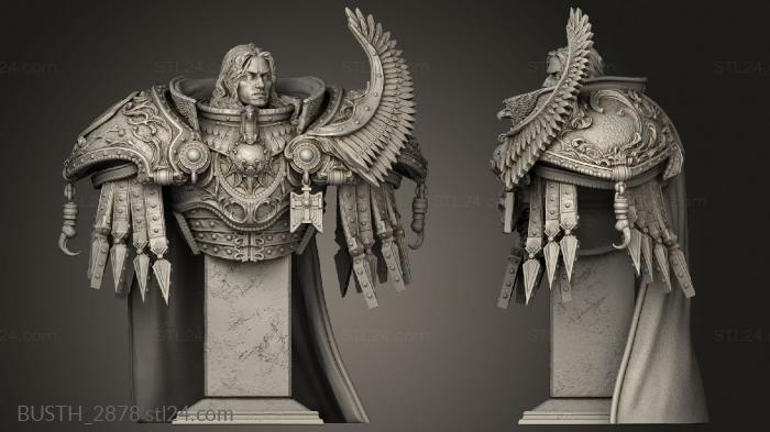Busts of heroes and monsters (Fulgrim Serpens Volans, BUSTH_2878) 3D models for cnc