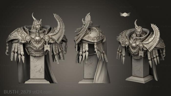Busts of heroes and monsters (Fulgrim Serpens Volans demon, BUSTH_2879) 3D models for cnc