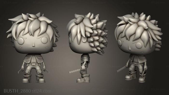 Busts of heroes and monsters (funko, BUSTH_2880) 3D models for cnc