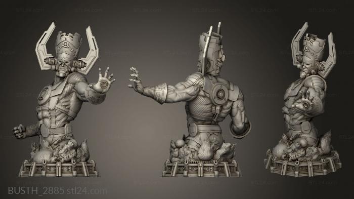 Busts of heroes and monsters (Galactus One, BUSTH_2885) 3D models for cnc