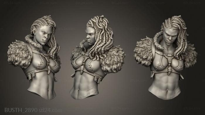 Busts of heroes and monsters (gashnakh, BUSTH_2890) 3D models for cnc