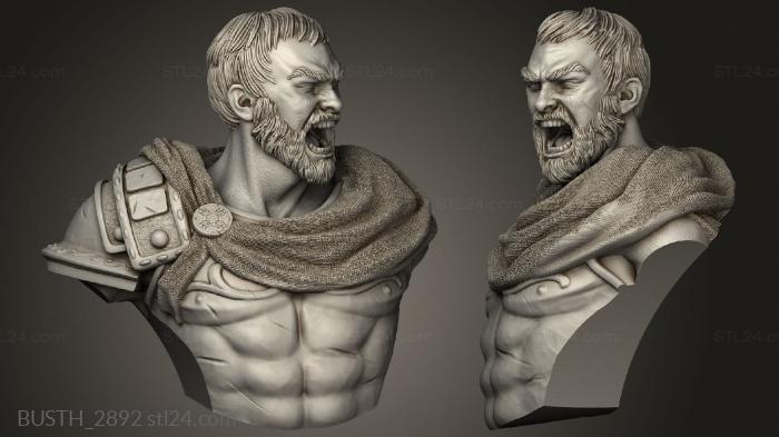 Busts of heroes and monsters (Georgios Minoulis, BUSTH_2892) 3D models for cnc