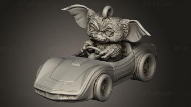 Busts of heroes and monsters (Gizmo Barbie Car Hanger, BUSTH_2901) 3D models for cnc