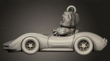 Busts of heroes and monsters (Gizmo Barbie Car Hanger, BUSTH_2901) 3D models for cnc