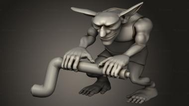 Busts of heroes and monsters (Goblin, BUSTH_2908) 3D models for cnc