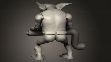 Busts of heroes and monsters (Goblin, BUSTH_2908) 3D models for cnc