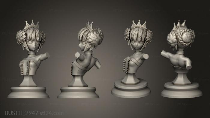 Busts of heroes and monsters (Gwendolyn Bot Azerama, BUSTH_2947) 3D models for cnc