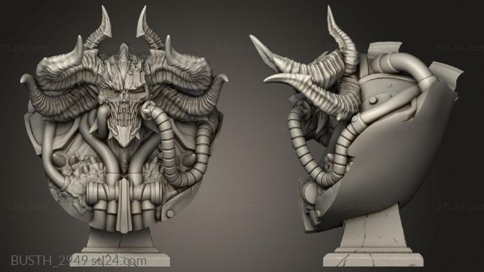 Busts of heroes and monsters (Hadak Forge Devil, BUSTH_2949) 3D models for cnc