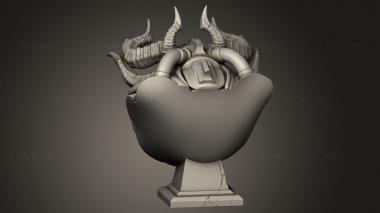 Busts of heroes and monsters (Hadak Forge Devil, BUSTH_2949) 3D models for cnc