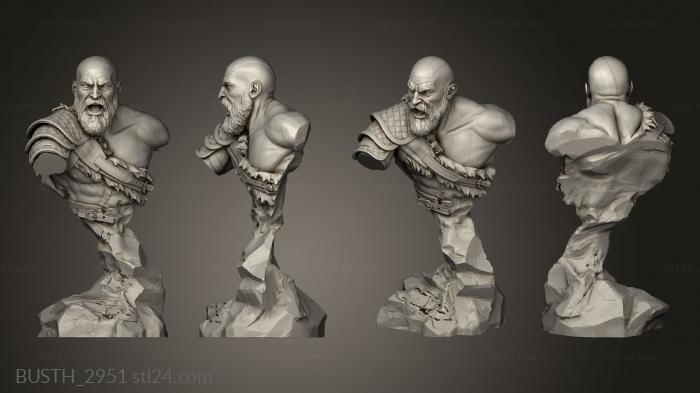 Busts of heroes and monsters (Halloween HS, BUSTH_2951) 3D models for cnc