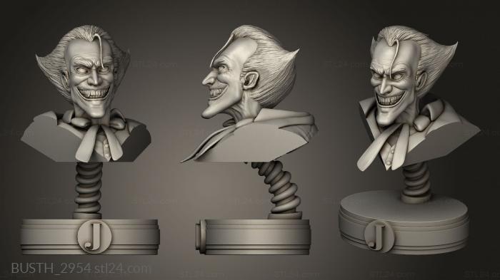 Busts of heroes and monsters (Harleen Joker, BUSTH_2954) 3D models for cnc