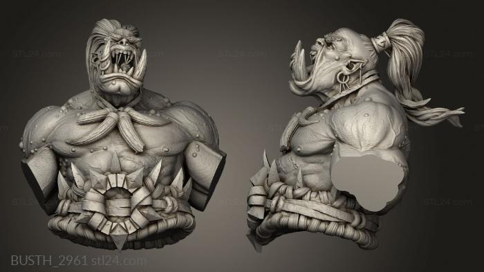 Busts of heroes and monsters (Hector Stumpfkant SUP, BUSTH_2961) 3D models for cnc
