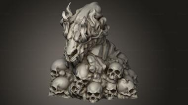 Busts of heroes and monsters (Hell Hath Fury Skull Light, BUSTH_2963) 3D models for cnc