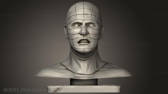 Busts of heroes and monsters (Hellraiser, BUSTH_2968) 3D models for cnc