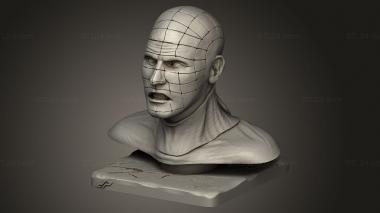 Busts of heroes and monsters (Hellraiser, BUSTH_2968) 3D models for cnc