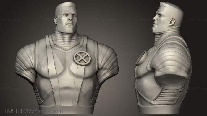 Busts of heroes and monsters (Hero Chess Colossus, BUSTH_2974) 3D models for cnc
