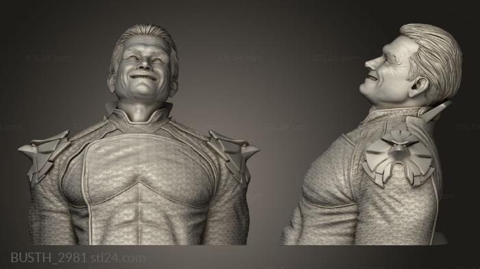 Busts of heroes and monsters (Homerlander Eastman, BUSTH_2981) 3D models for cnc