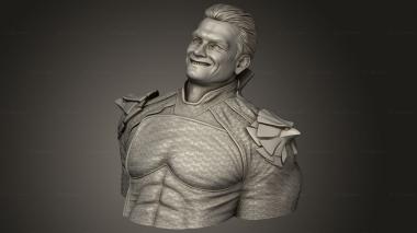 Busts of heroes and monsters (Homerlander Eastman, BUSTH_2981) 3D models for cnc