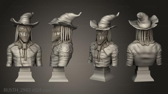 Busts of heroes and monsters (Horseman Fotis Mint, BUSTH_2982) 3D models for cnc
