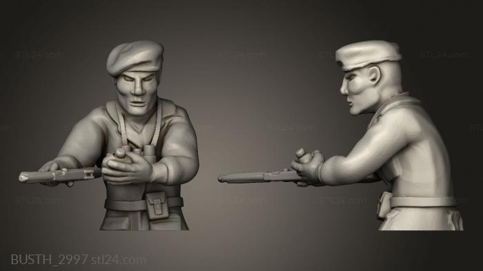 Busts of heroes and monsters (Humber scout car Chef sur, BUSTH_2997) 3D models for cnc