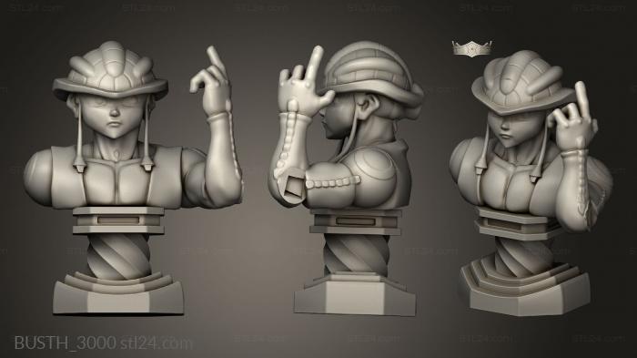 Busts of heroes and monsters (Hunter Meruem pedestal, BUSTH_3000) 3D models for cnc