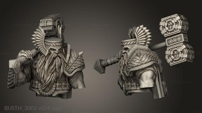 Busts of heroes and monsters (Ilmar Hakka, BUSTH_3002) 3D models for cnc