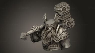 Busts of heroes and monsters (Ilmar Hakka, BUSTH_3002) 3D models for cnc