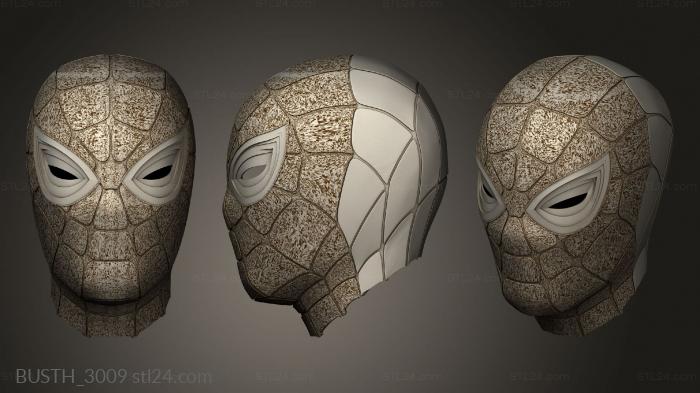Busts of heroes and monsters (Iron Spider Man Inspired Helmet Angry Eye, BUSTH_3009) 3D models for cnc