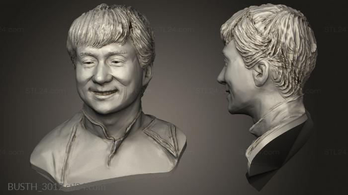 Busts of heroes and monsters (jackie chan jtrste Dzheki, BUSTH_3012) 3D models for cnc