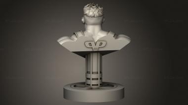 Busts of heroes and monsters (Jean Grey Cyclops and, BUSTH_3016) 3D models for cnc