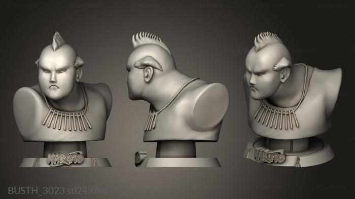 Busts of heroes and monsters (Jirobo, BUSTH_3023) 3D models for cnc