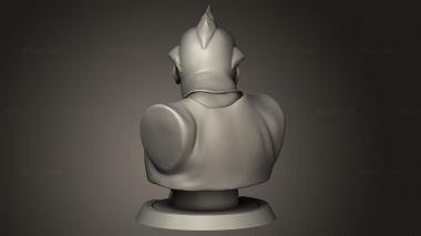 Busts of heroes and monsters (Jirobo, BUSTH_3023) 3D models for cnc