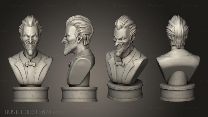 Busts of heroes and monsters (JOKER IMP, BUSTH_3031) 3D models for cnc