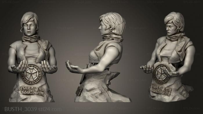 Busts of heroes and monsters (Joystick Cell Phone Alice Resident Evil Stand, BUSTH_3039) 3D models for cnc