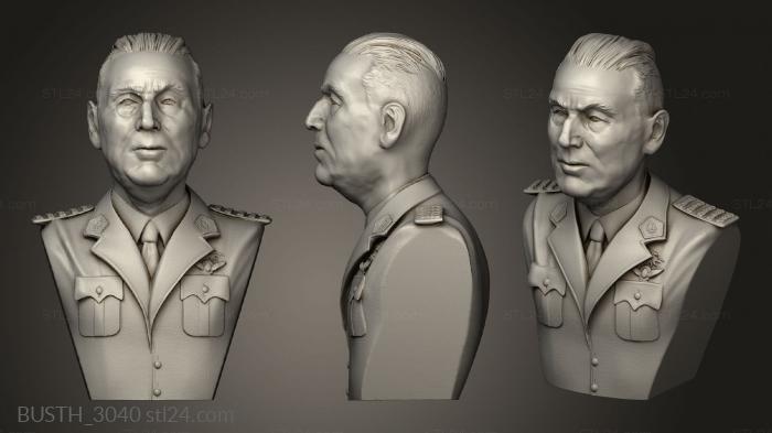Busts of heroes and monsters (JUAN DOMINGO PERON JOACOKIN FOREST, BUSTH_3040) 3D models for cnc